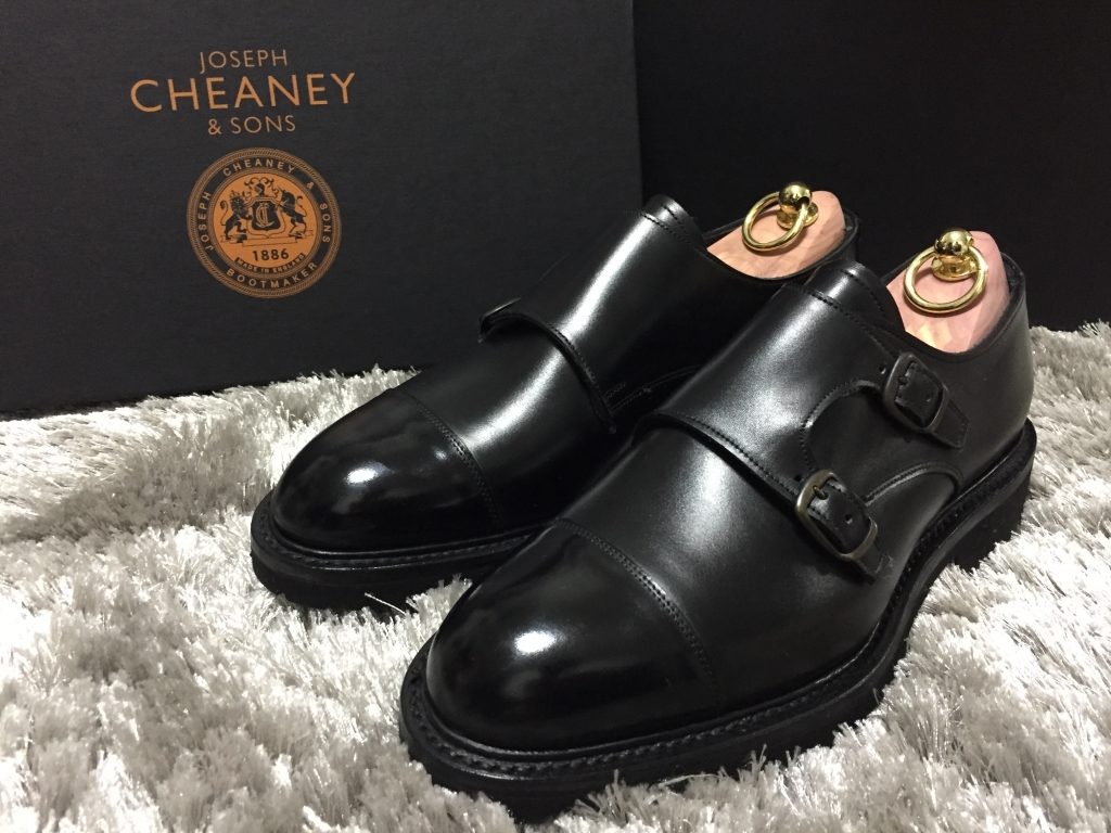 CHEANEY ダブルモンク 7 1/2