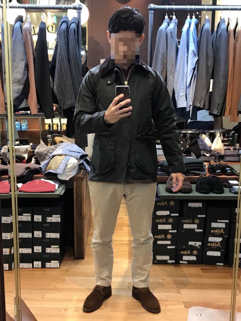 BARBOUR SL BEDALE 36 バブアー ビデイル裏地ポリエステル100%