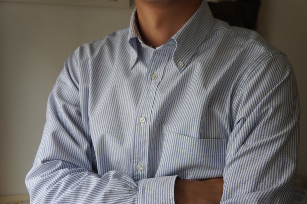 ブルックスブラザーズのボタンダウンシャツ（ミラノフィット）のサイズ 