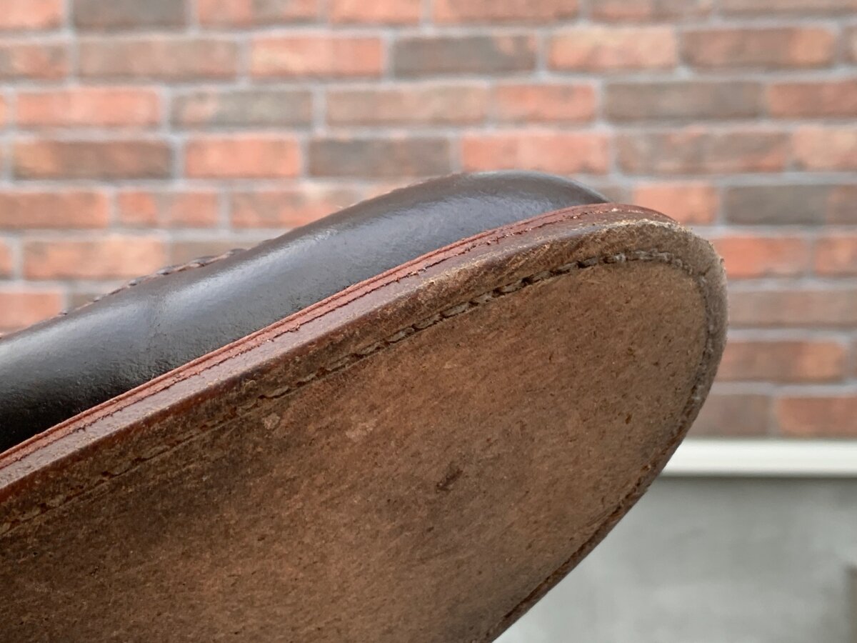 alden used leather sole