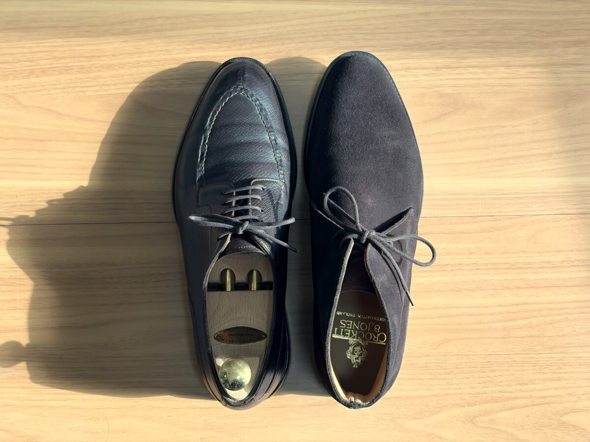 エドワードグリーン 202ラスト8.5E と ラスト379を比較