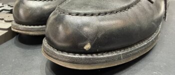 革靴のえぐれ傷をプロに修理補修してもらった話。